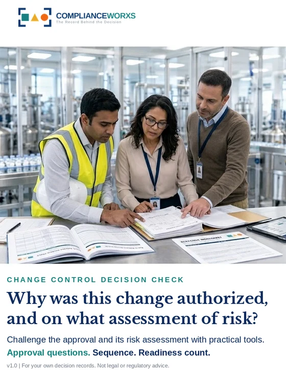 Change Control Decision Check, cover